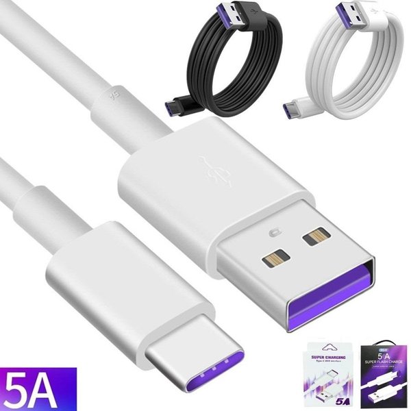 Quick Charging Type c USB 3.1 5A Micro cables For Samsung S8 S9 S10 S20 Xiaomi Huawei Andriod phone with Box