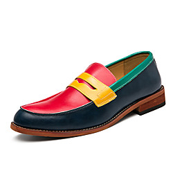 Men's Loafers  Slip-Ons Penny Loafers Business Classic Daily PU Breathable Rainbow Spring Summer Lightinthebox