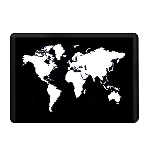 Housse pour ordinateur portable Housse de protection Snap on Case Compatible avec Macbook Pro 13,3 ''/13'' avec barre tactile (2016-2019) Carte du monde