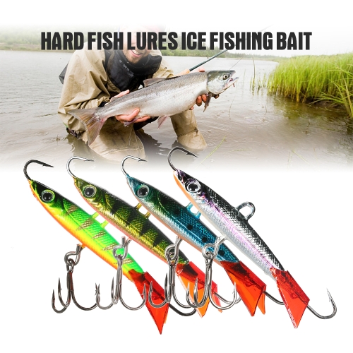 5.7cm 10g Metal Fishing Baits Hard Fish Lures Ice Fishing Bait Balance Fishing Jig Hook with Barb