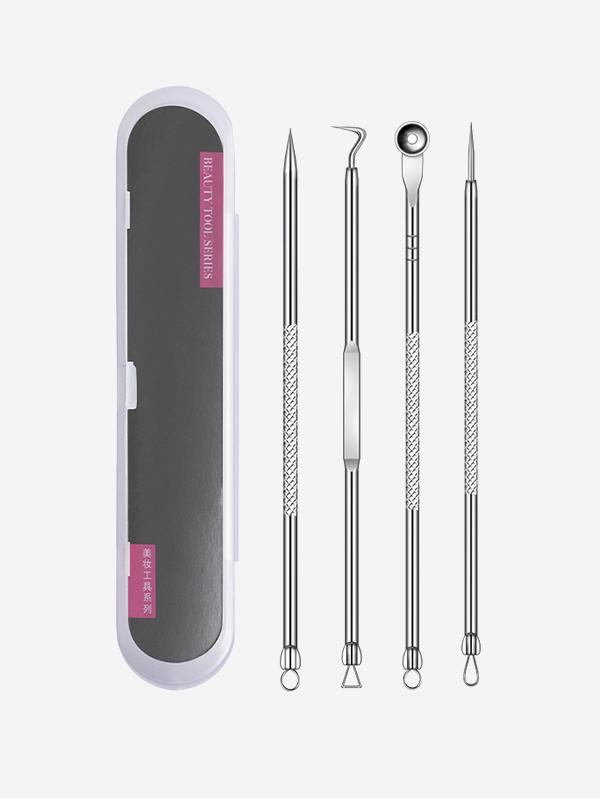 4Pcs Stainless Steel Double-Headed Acne Needles