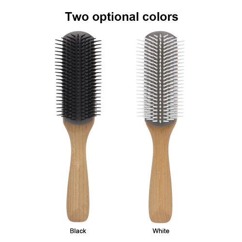 Pro Scalp Massage Hair Brush Anti-static Comb Wooden Soft Handle Comb Girl Hair Beauty Care Tool