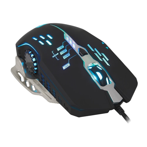 SADES S7 USB Professional Gaming Mouse 6 Buttons 6 LED Lights DPI Key Wing Design
