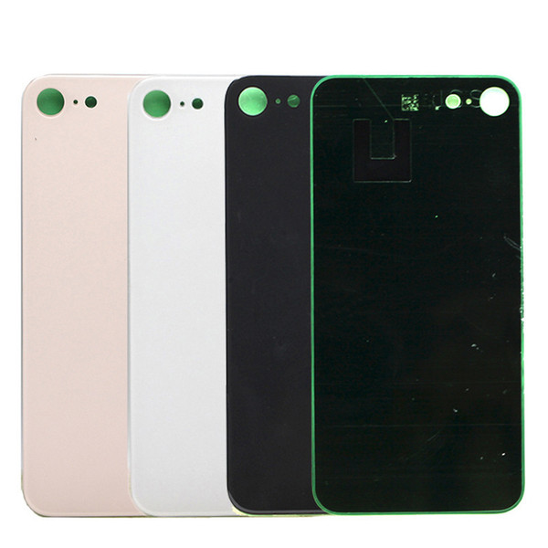 10Pcs OEM Quality For iPhone 8 Plus XR Big hole Back Battery Cover Door Rear Glass housing With Adhesive Sticker Replacement Free shipping