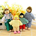 New 4Pcs Happy Family Members Jointed Doll Educational Story-telling Toy For Children