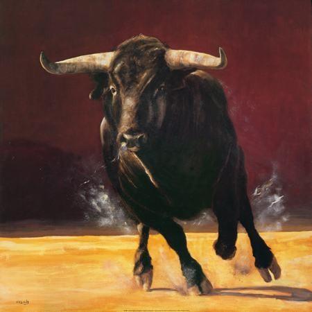 handpainted & hd print modern abstract animal art oil painting spanish bull on canvas wall art home deco a188