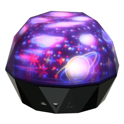 Lámpara de proyección de diamantes Luz LED Proyector USB para actividades de fiesta