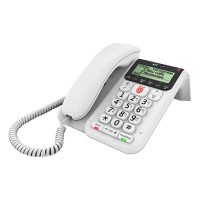 2600 Decor Corded Telephone - Answer Machine - White