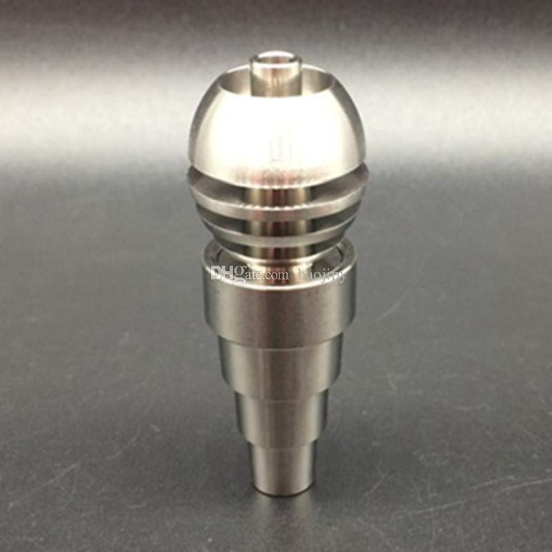 Healty Unversal 6 IN 1 Titanium Nails Domeless 10/14/18mm Female And Male Titanium Nail with Titianium carb cap