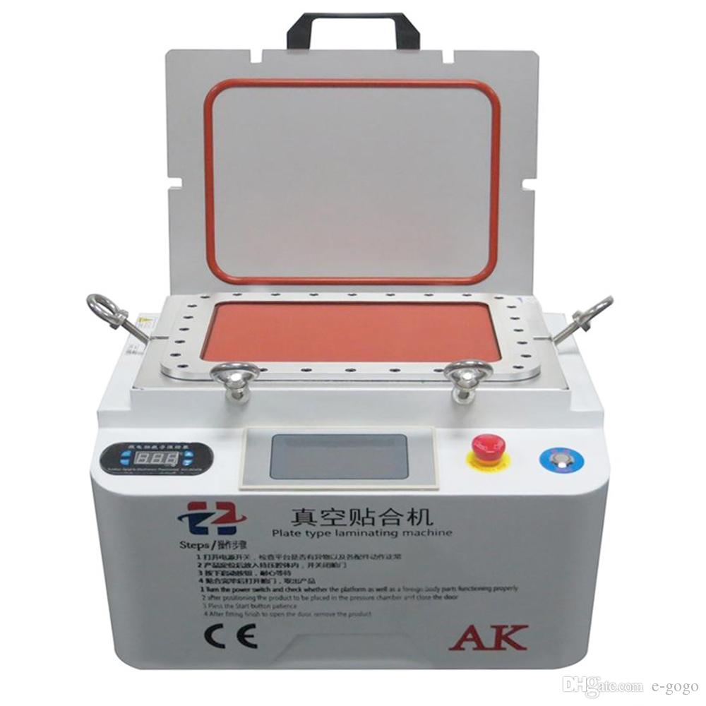 AK Plate Type Laminating Machine Vacuum LCD OCA Laminator Machine Bubble Remover Repair Machine For Touch Screen Refurbish Max 12 inch