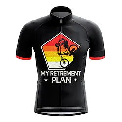 21Grams Men's Short Sleeve Cycling Jersey Summer Spandex Black Bike Top Mountain Bike MTB Road Bike Cycling Quick Dry Moisture Wicking Sports Clothing Apparel / Athleisure Lightinthebox