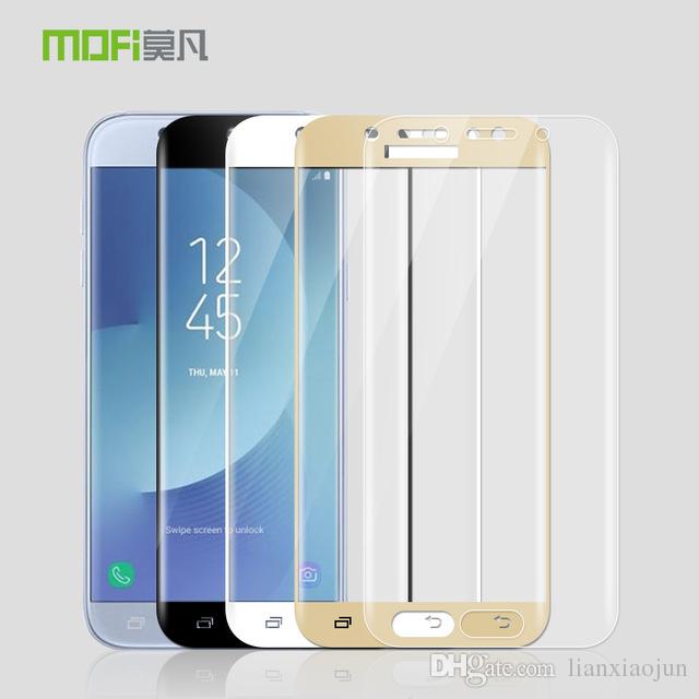 For Samsung Galaxy J7 2017 Glass Tempered Original MOFi 3D Curved Full Cover Protective Film For Samsung J7 2017 J730 J730F