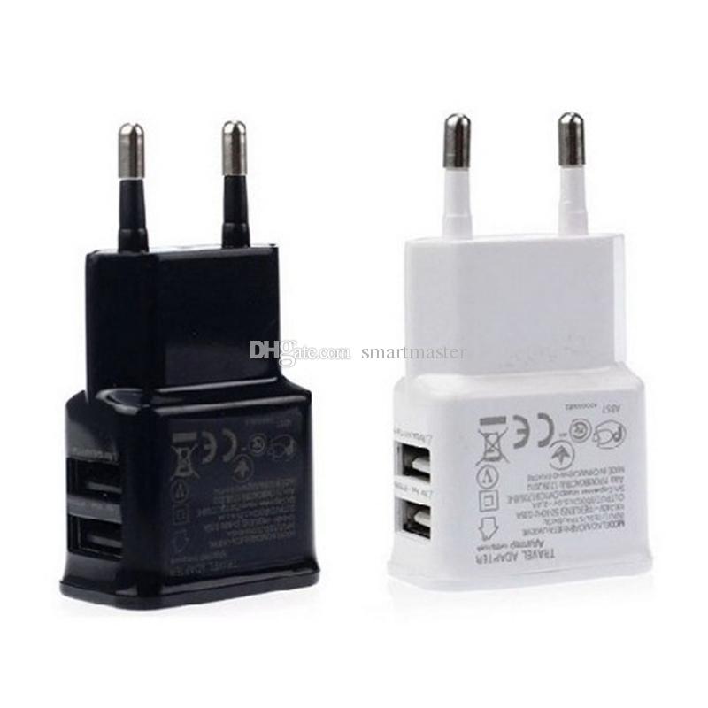Double Charger 5v/2A Adapter USB Wall Charging UK EU US Plug Travel Universal For Samsung Galaxy S7 S6 COPY