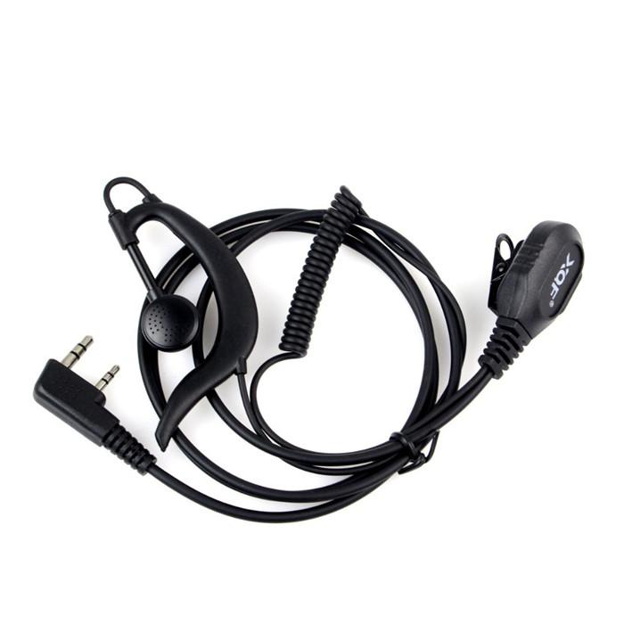 2-Pin Earpiece Mic PTT Headset for Kenwood BAOFENG UV-5R BF-888S H777 Walkie Talkie Ham Radio Hf Transceiver C2058A