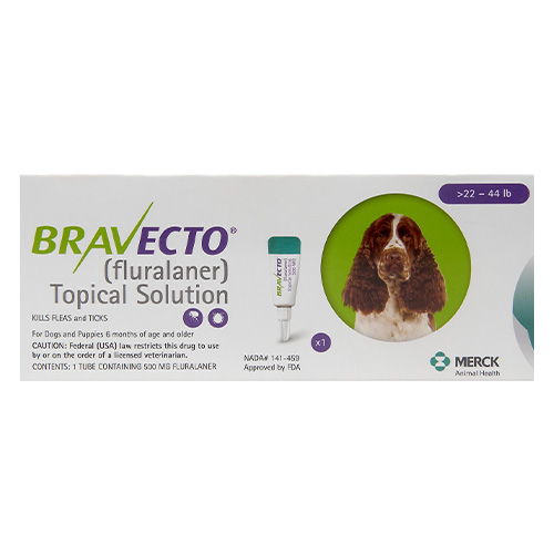 Bravecto Topical For Medium Dogs (22 - 44 Lbs) Green 1 Doses
