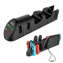 6 IN 1 Nintend Switch Charger Station Pro Controller Joy-Con Straps Charging Dock Organization Accessories Connected with Dock