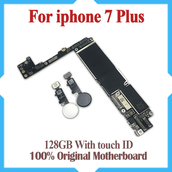 128GB for iphone 7 Plus Motherboard with Touch ID,Original unlocked for iphone 7 Plus Logic boards with IOS System,Good working