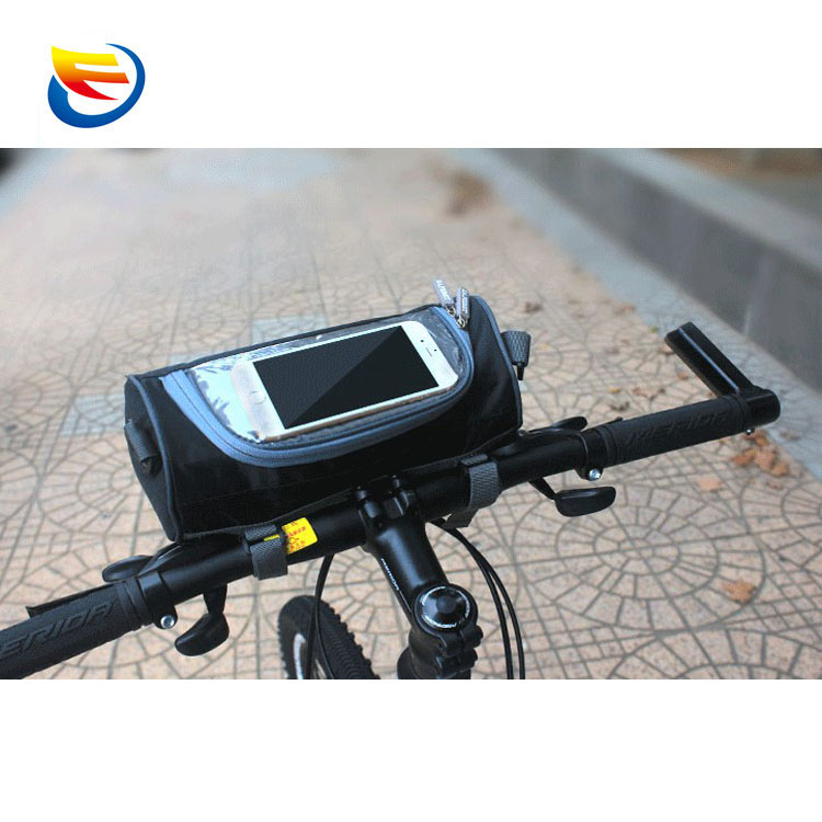 Hot selling amazon taobao bag bike travel bag with transparent screen touch phone holder waterproof bicycle bag