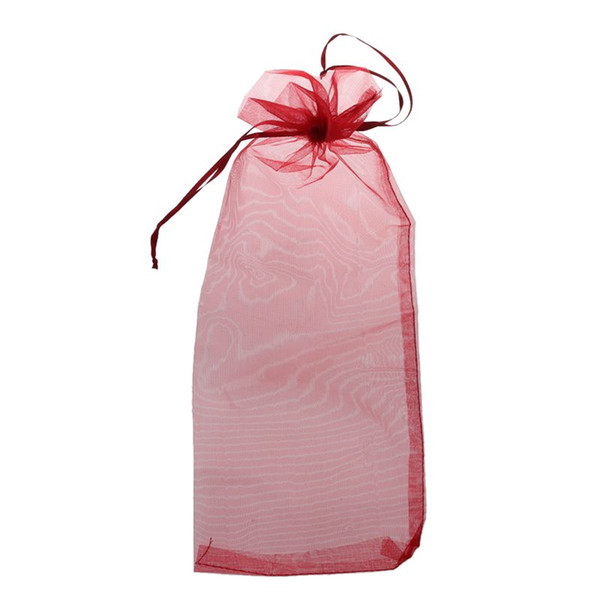 10 pcs Wine Bags Organza Wine Bottle Gift Wrap Bags - Red CNIM Hot