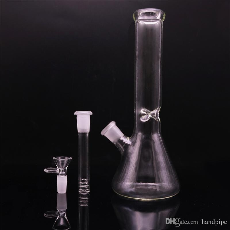 10'' Dab Rig Glass Bong Beaker Ice Water Pipe Honeycomb /tornado Oil Rig with Downstem 14mm bowl Smoking Pipe