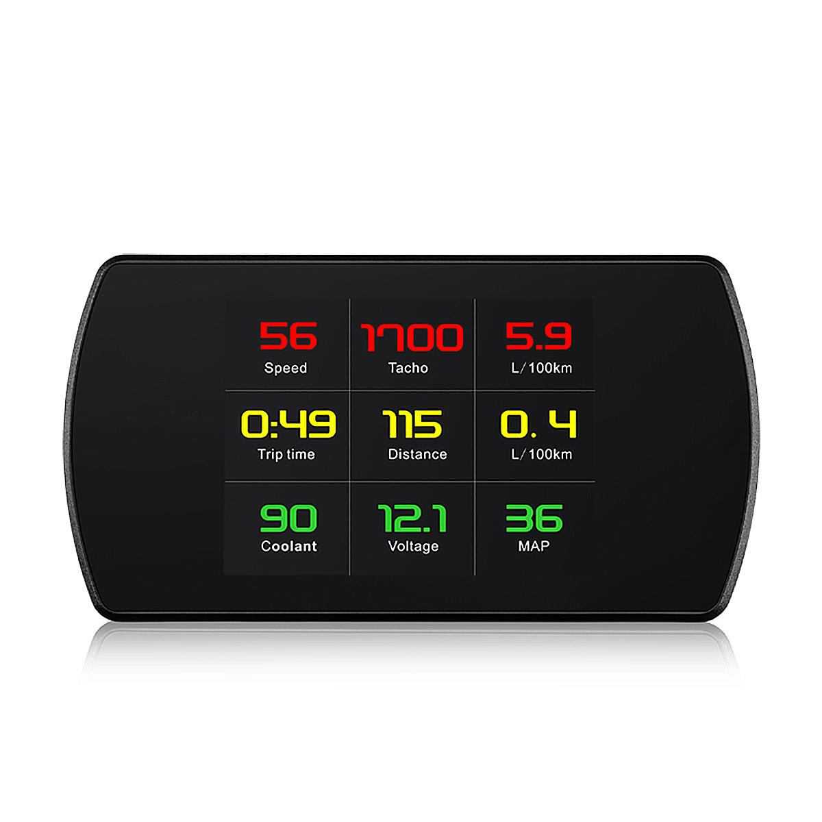4.3 Inch P12 Car HUD Head Up Display OBO OBO2 Auto Digital Meter Speed Warning