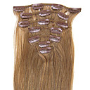 Pelo indio de Remy 28inch 10pcs/set Clip-en el pelo de 140g cabeza completa (más colores)