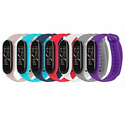 kompatibel mit xiaomi mi band 5 smart armband, silikon ersatzgurte für xiaomi mi band 5 smart armband nfc color display armband (7 stk.)