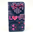 Love Heart Bow Pattern PU Leather Case with Stand Card Holder for Samsung Galaxy Note3 N9000