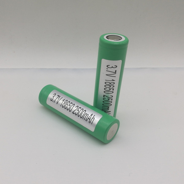 100% 25r 18650 battery 2500mah 20a high capacity rechargeable 18650 battery for e cig mods for samsung 25r