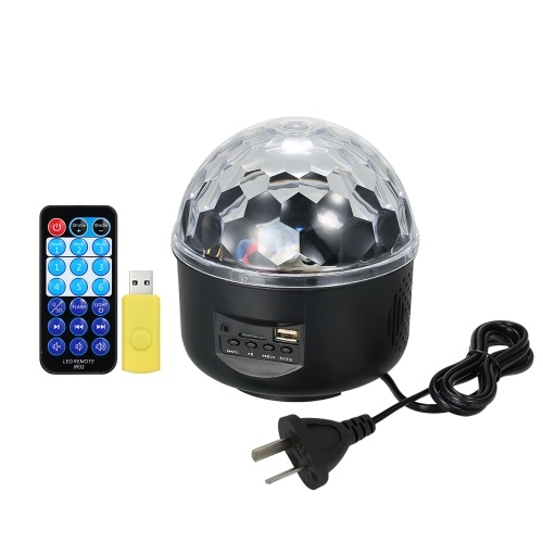 10W Crystal Magic Rotating Ball Sound Activated Laser Projector