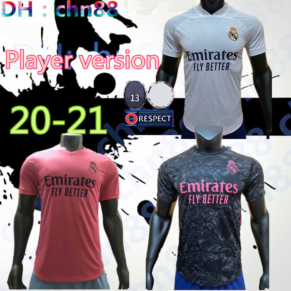 20 21 Player version Real madrid HAZARD KROOS JAMES soccer jersey 2020 2021 top thai MARIANO MODRIC BALE ASENSIO MARCELO ISCO Football shirt