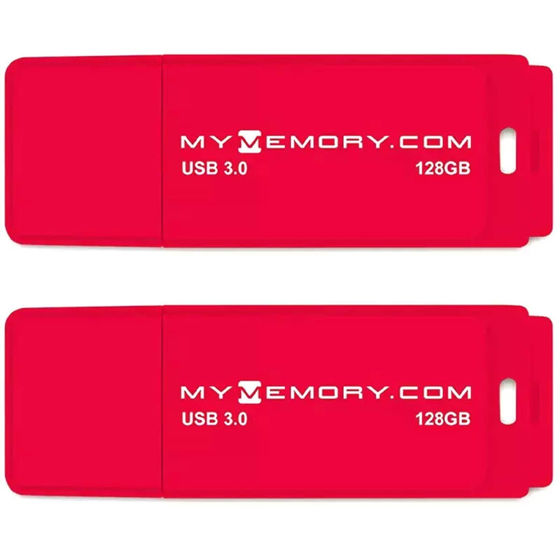 MyMemory 128GB 3.0 USB Flash-Laufwerk - Rot - 120MB/s - 2er Pack