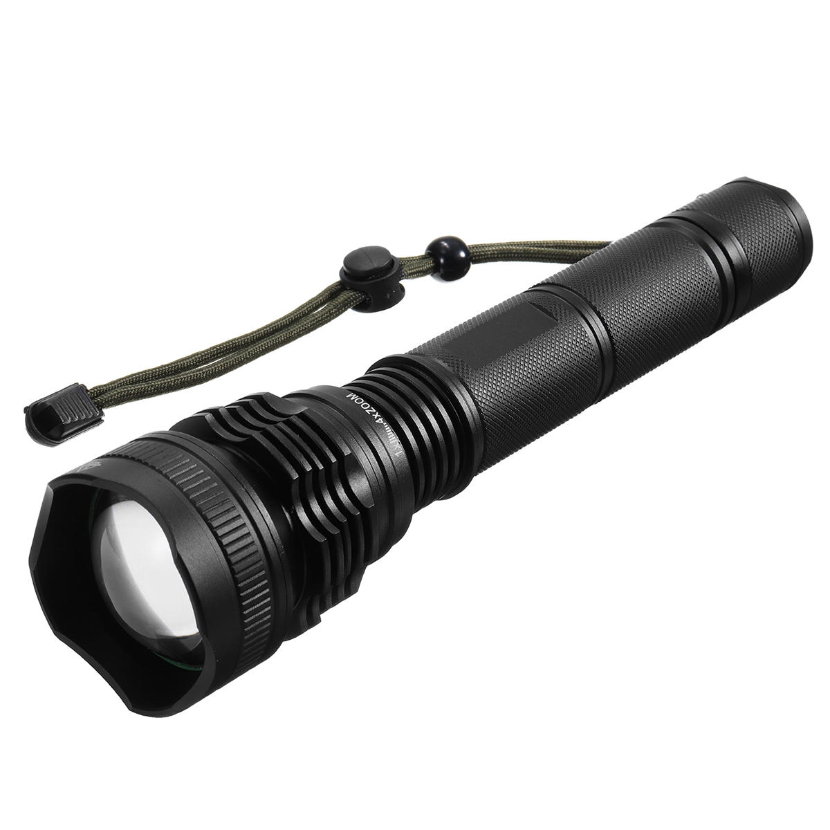 Tactical LED Flashlight Rechargeable 5 Modes Zoomable Waterproof Camping Hunting LED Torch Light