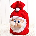 rouge sac Santa Claus cadeau de trois dimensions sac-cadeau de modèle double-couche de velours