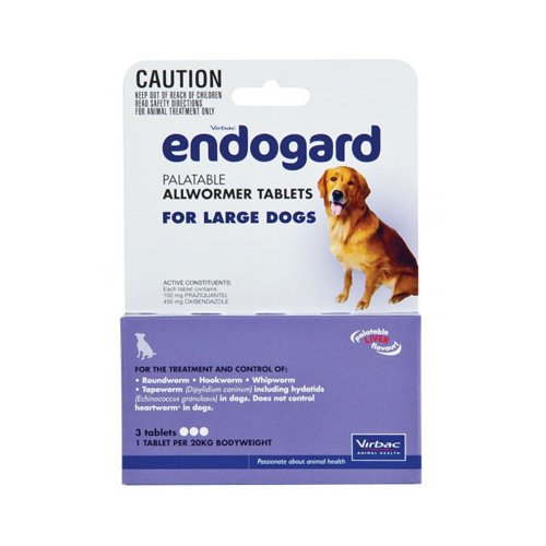 Endogard For Large Dogs 44 Lbs (20kg) 1 Tablet