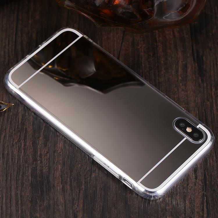 Mirror Electroplating Shockproof Soft TPU Cover Case For iPhone XS Max XR X 8 7 Plus Samsung Galaxy S10 E S9 S8 Note 9 M10 M20 A30 A50 J4 J6