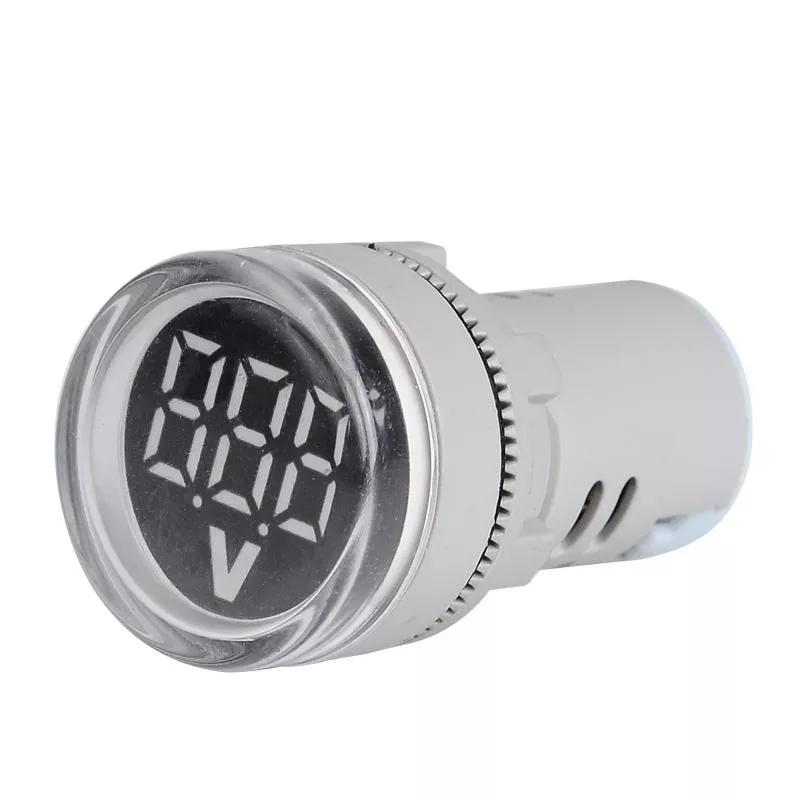 3Pcs AC20-500V LED Großanzeige Spannungsmesser Digitalanzeige Voltanzeige Signallampe Voltmeter Leuchtet Tester-Weiß