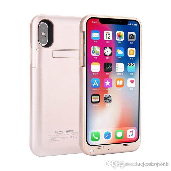 New For iphone X External Battery Backup Power Bank Charger Cover Case Powerbank case for iPhone 7 8 Plus 4.7" 5.5" inch MOQ 50pcs