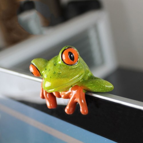 3D état créatif drôle drôle décoration ornement vert figurine