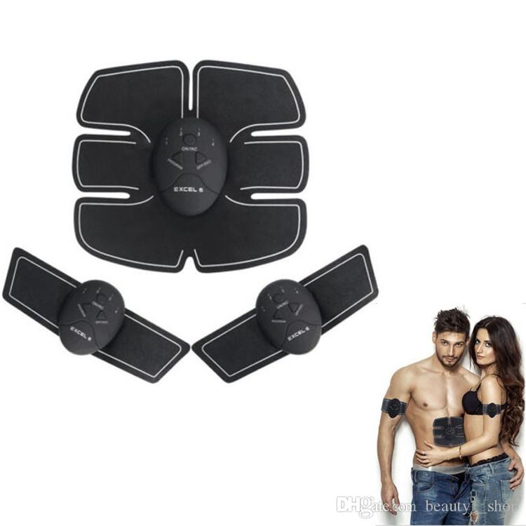 Electric EMS Muscle Stimulator abs Abdominal Muscle Toner Body Fitness Shaping Massage Patch Siliming Trainer Exerciser Unisex