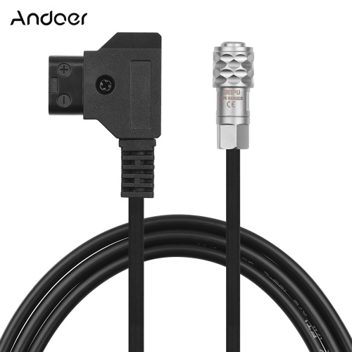 Andoer D-Tap a BMPCC 4K 2 Pin Cable de alimentación de bloqueo