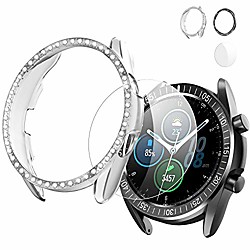 Schutzhülle für Samsung Galaxy Watch 3 45mm Bling Diamond Hülle,HD Glas DisplayschutzEdelstahl selbstklebende Lünettenring Schutzhülle-klarschwarz … Lightinthebox