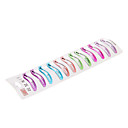 Tone 12pcs Lumière clip couleur cheveux élastiques