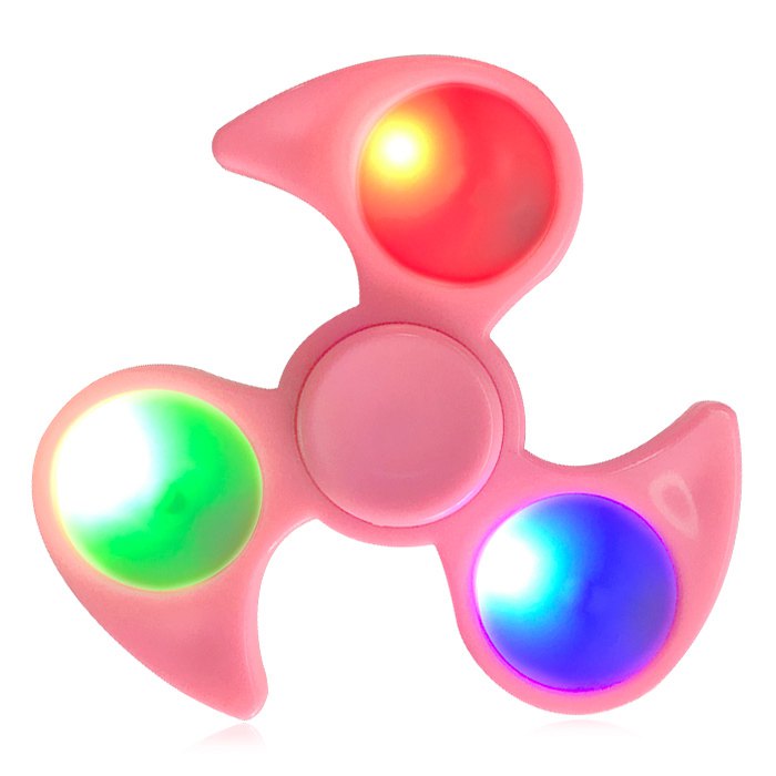 Finger Gyro Fidget Spinner with Colorful Flashing LED Lights