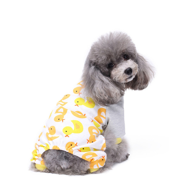 cute dog pajamas pet clothes for small dog shirt jumpsuit jammies xs-xl