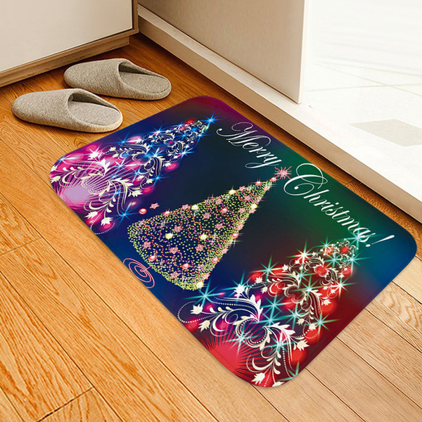 Christmas Doormat Outdoor Entrance Carpet for Living Room Bedroom Floor Door Christmas Decoration Area Rug Tapete Para