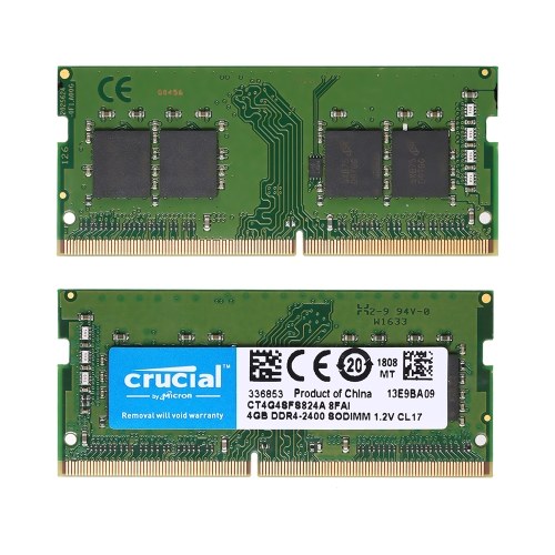 Crucial 4GB Single DDR4 2400MT/s PC4-19200 CL17 1.2V SODIMM 260-Pin Memory for Laptop Notebook CT4G4SFS824A
