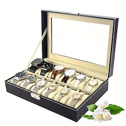 2/3/6/12 Grids PU Leather Watch Case Display Storage Box Jewellery Storage Box Organizer Lightinthebox