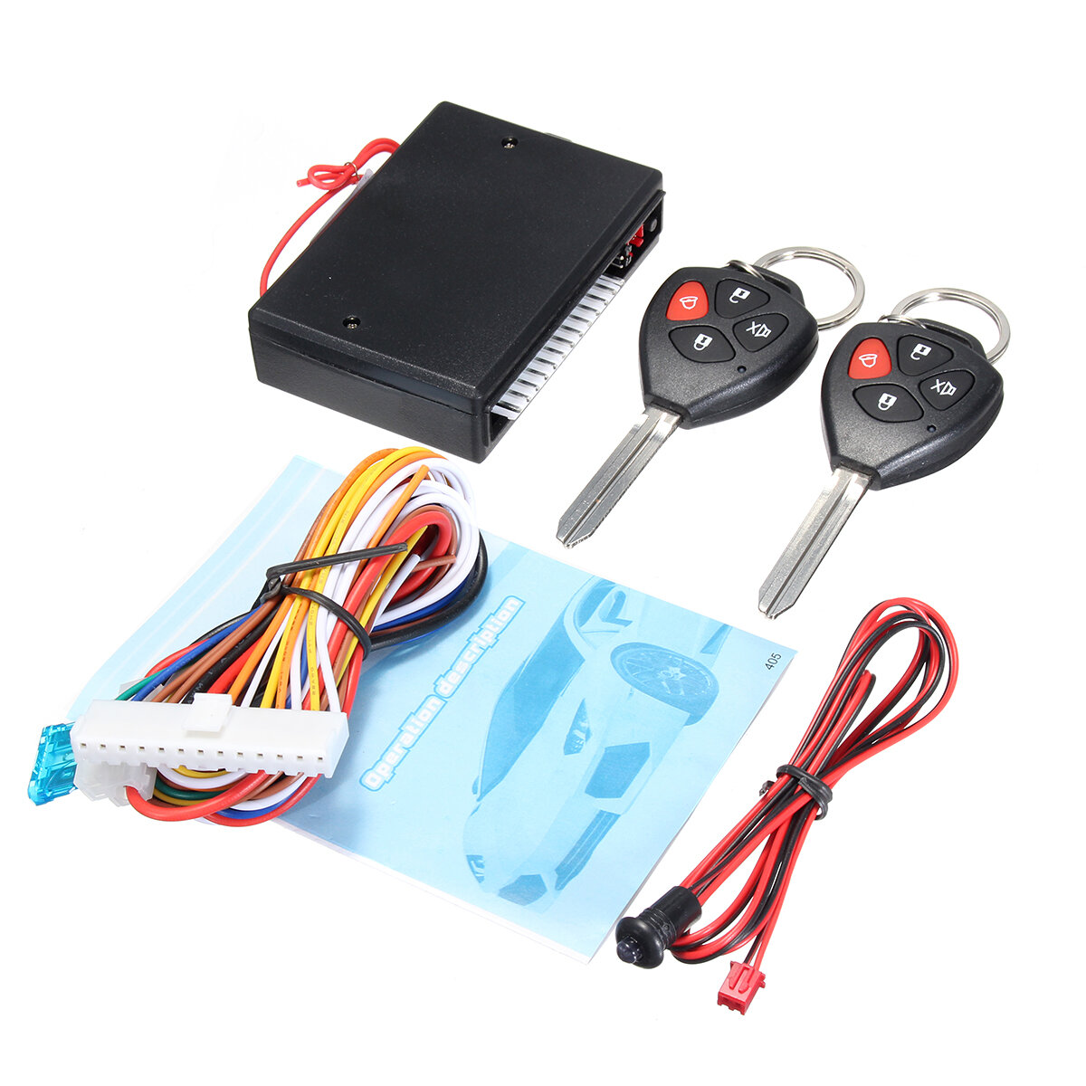 Central Lock Locking Keyless Entry Alarm System with Remote Control For Toyota
