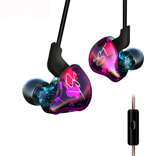 kz zst colorful dual driver earphone dynamic and armature detachable cable monitors noise isolating hifi music sports earphone